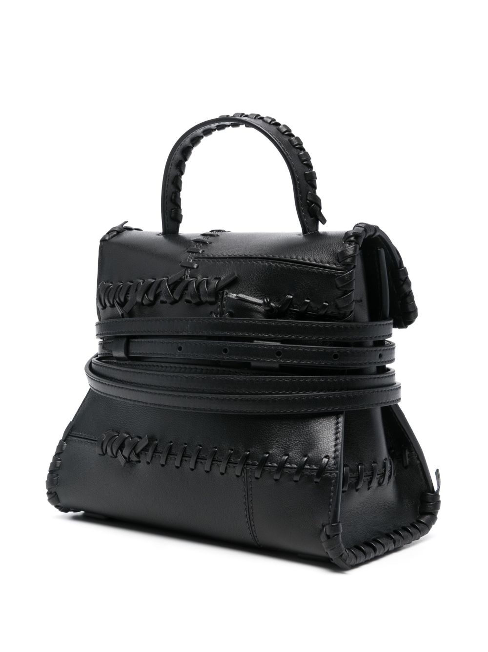 leather tote bag - 3