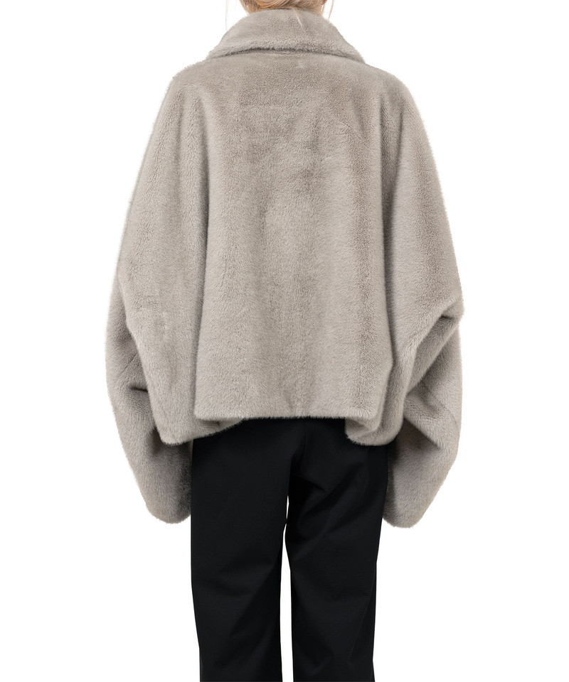 Roll-up Hem Fake Fur Coat 13