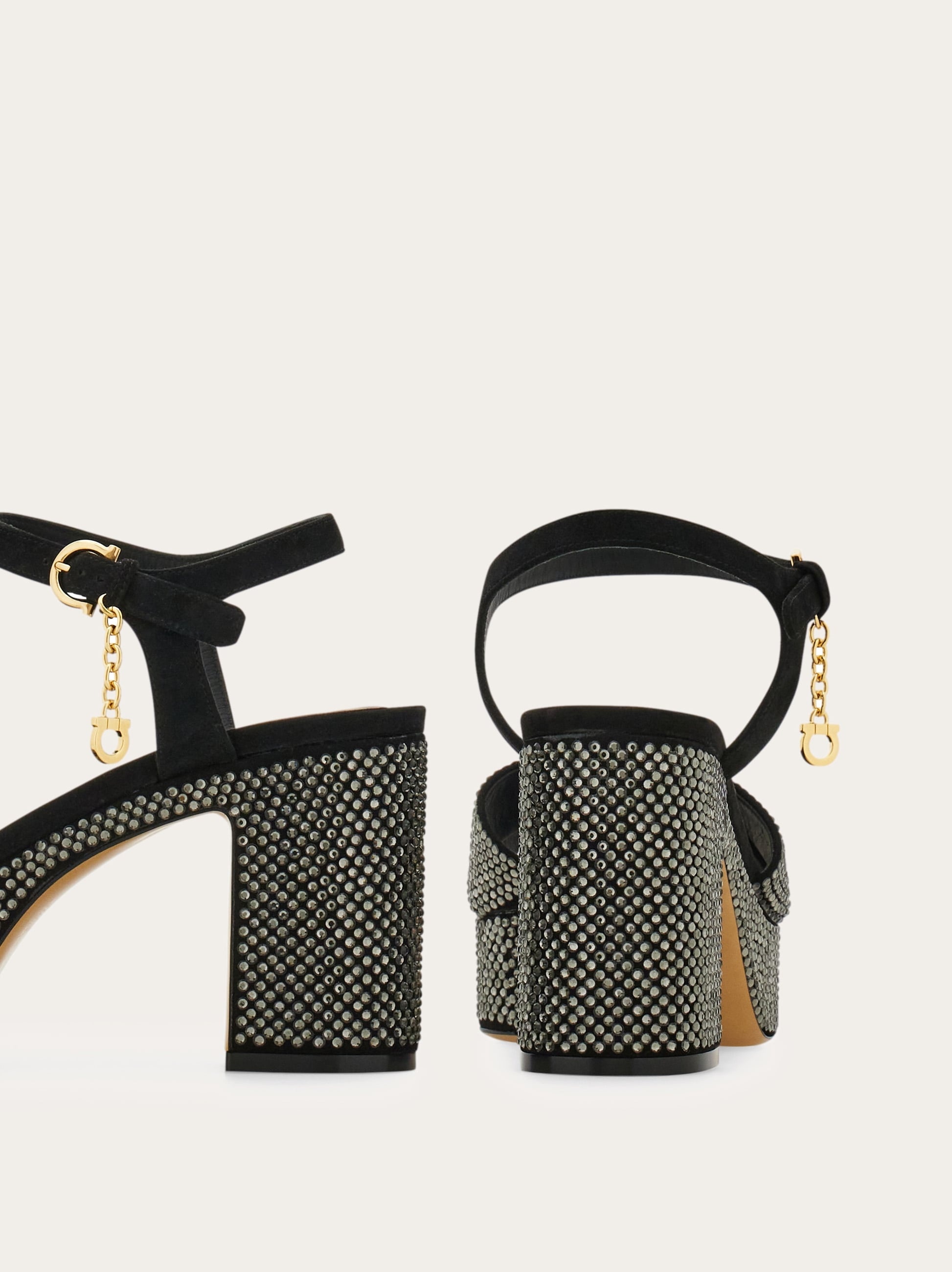 Crystal-embellished platform sandal - 7
