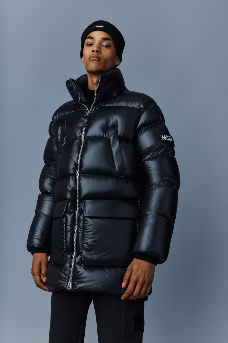 KENDRICK lustrous light down parka with hood 5