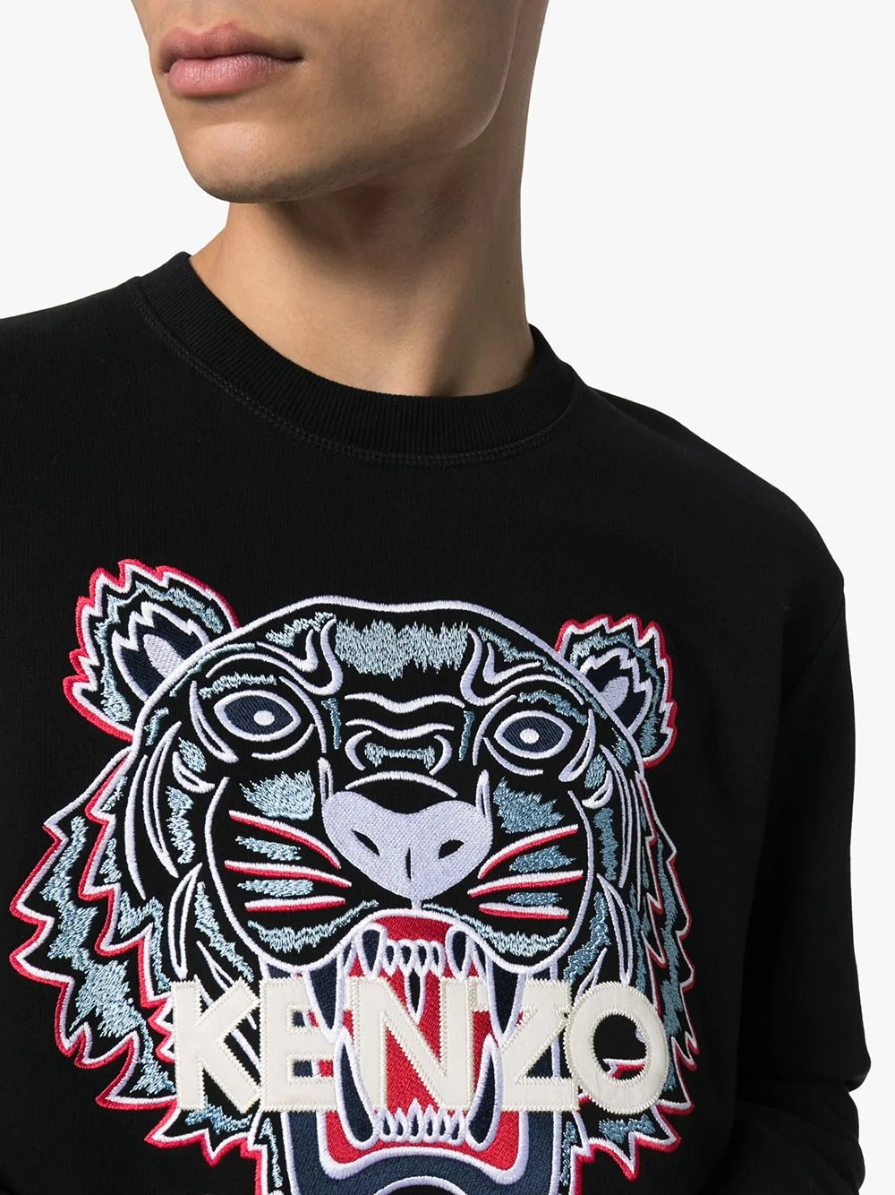 embroidered tiger sweatshirt - 5