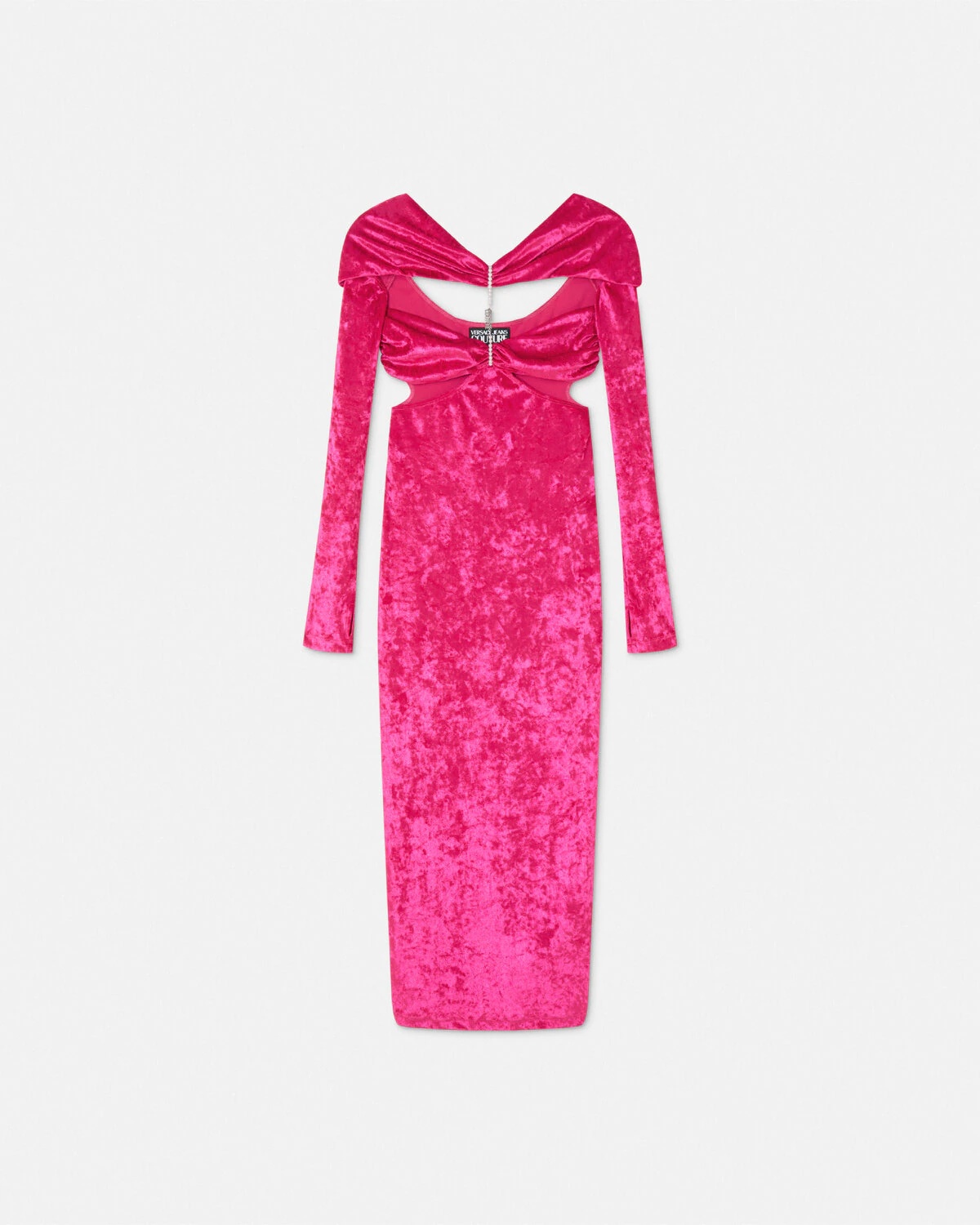 Cutout Velvet Long Dress - 1