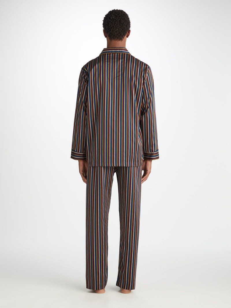 Men's Classic Fit Pajamas Wellington 57 Cotton Navy 4