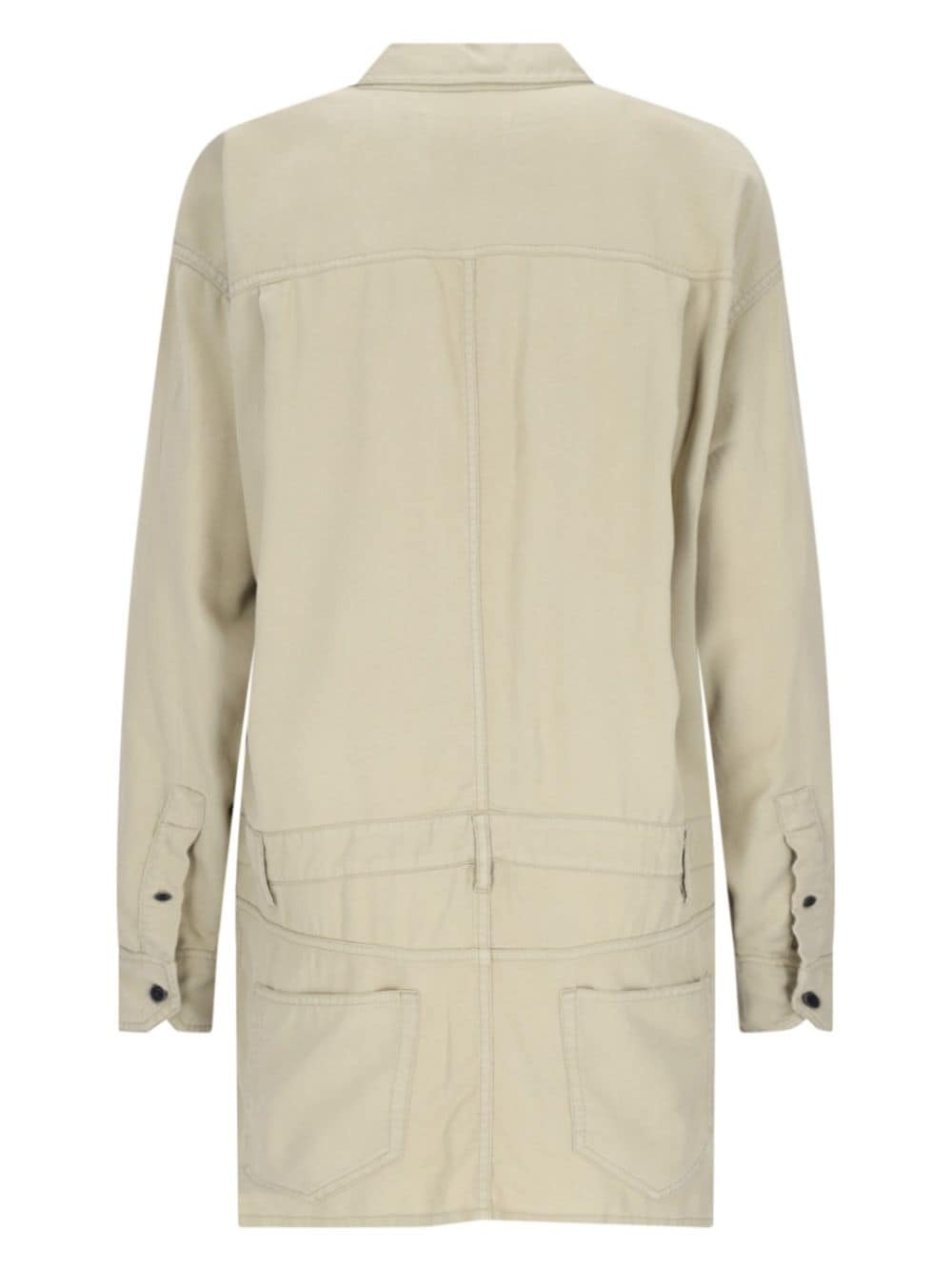 button-down shirt dress - 2
