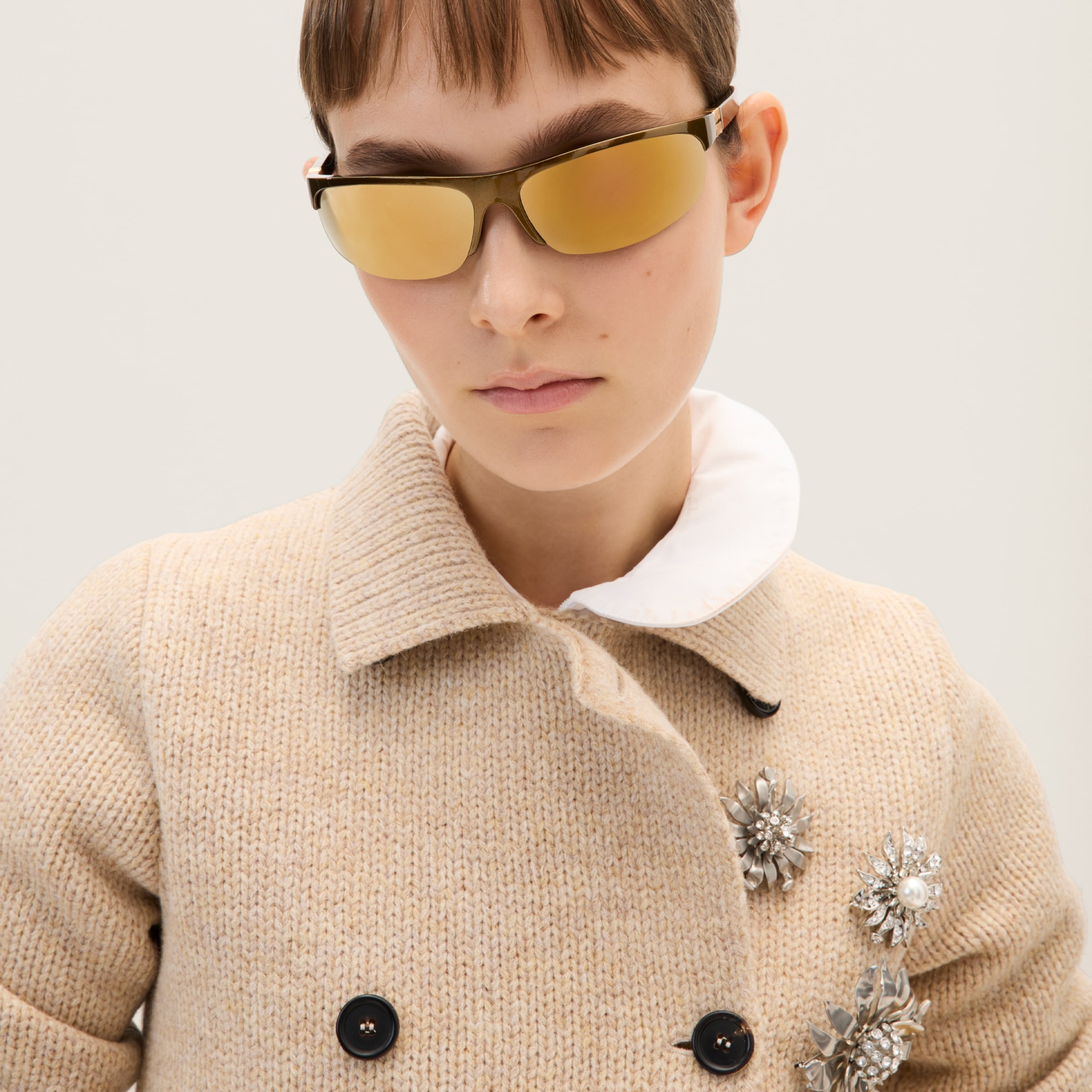 Embroidered wool jacket - 4