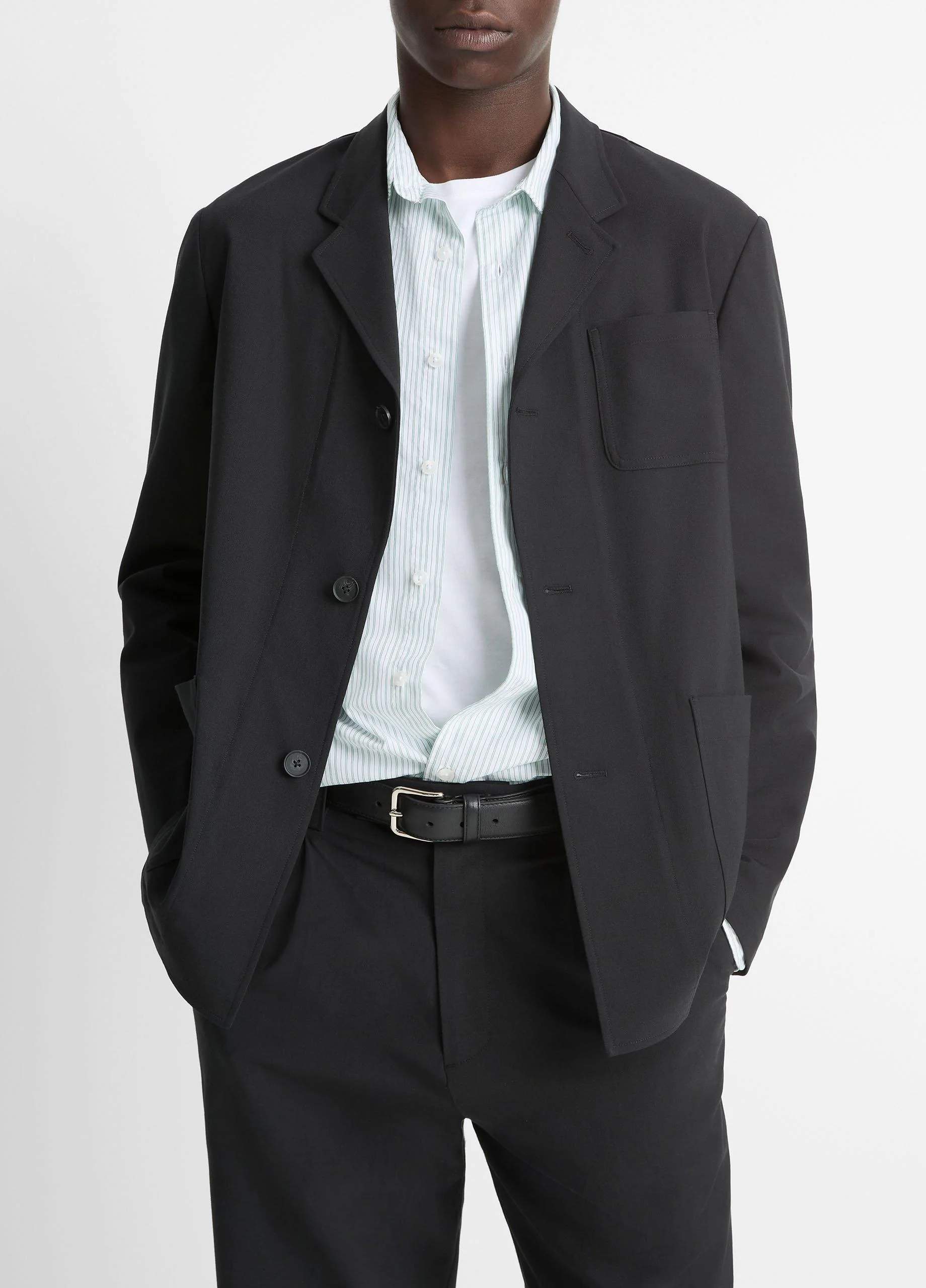 Tailored Utility Blazer - 1