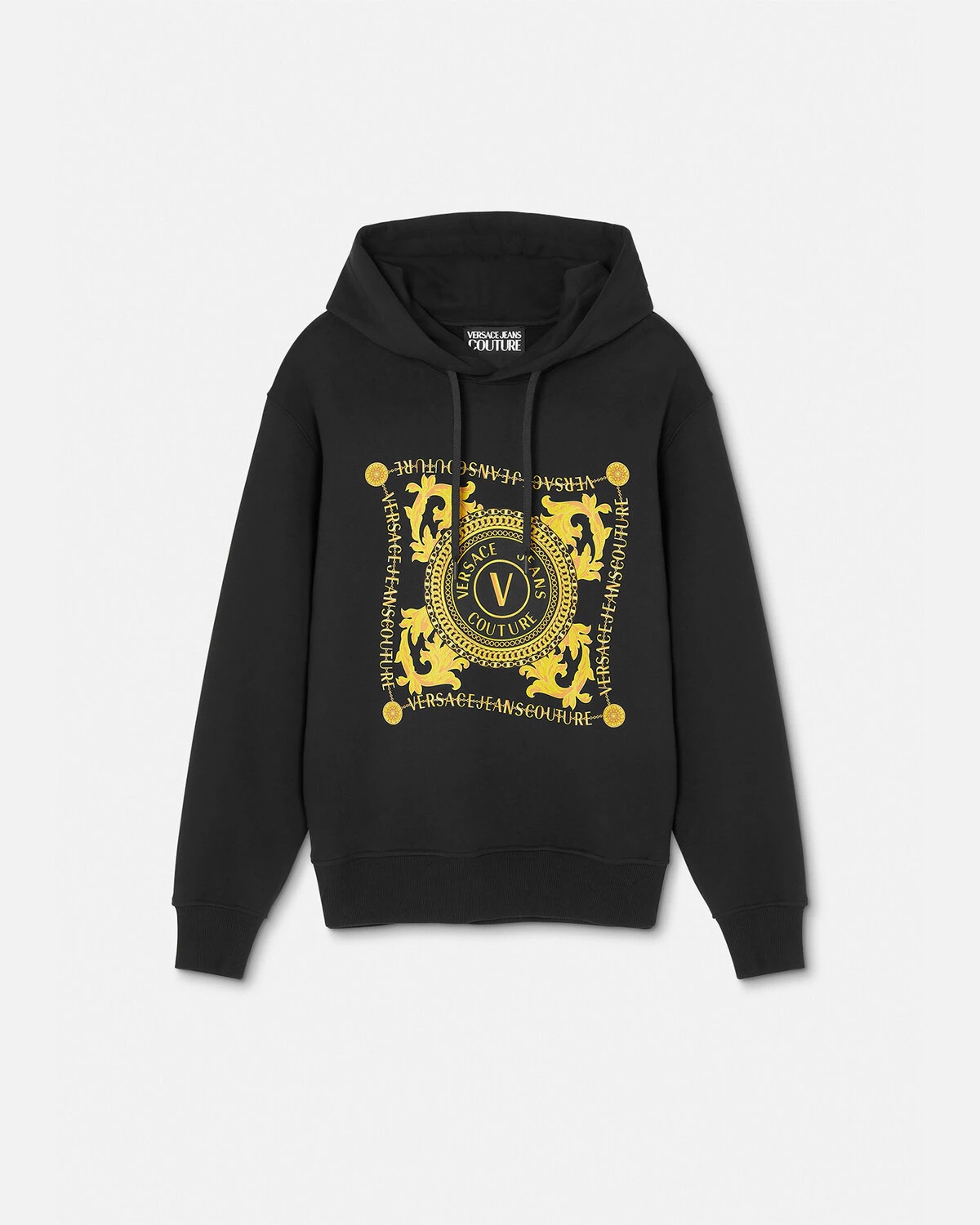 V-Emblem Chain Hoodie - 1