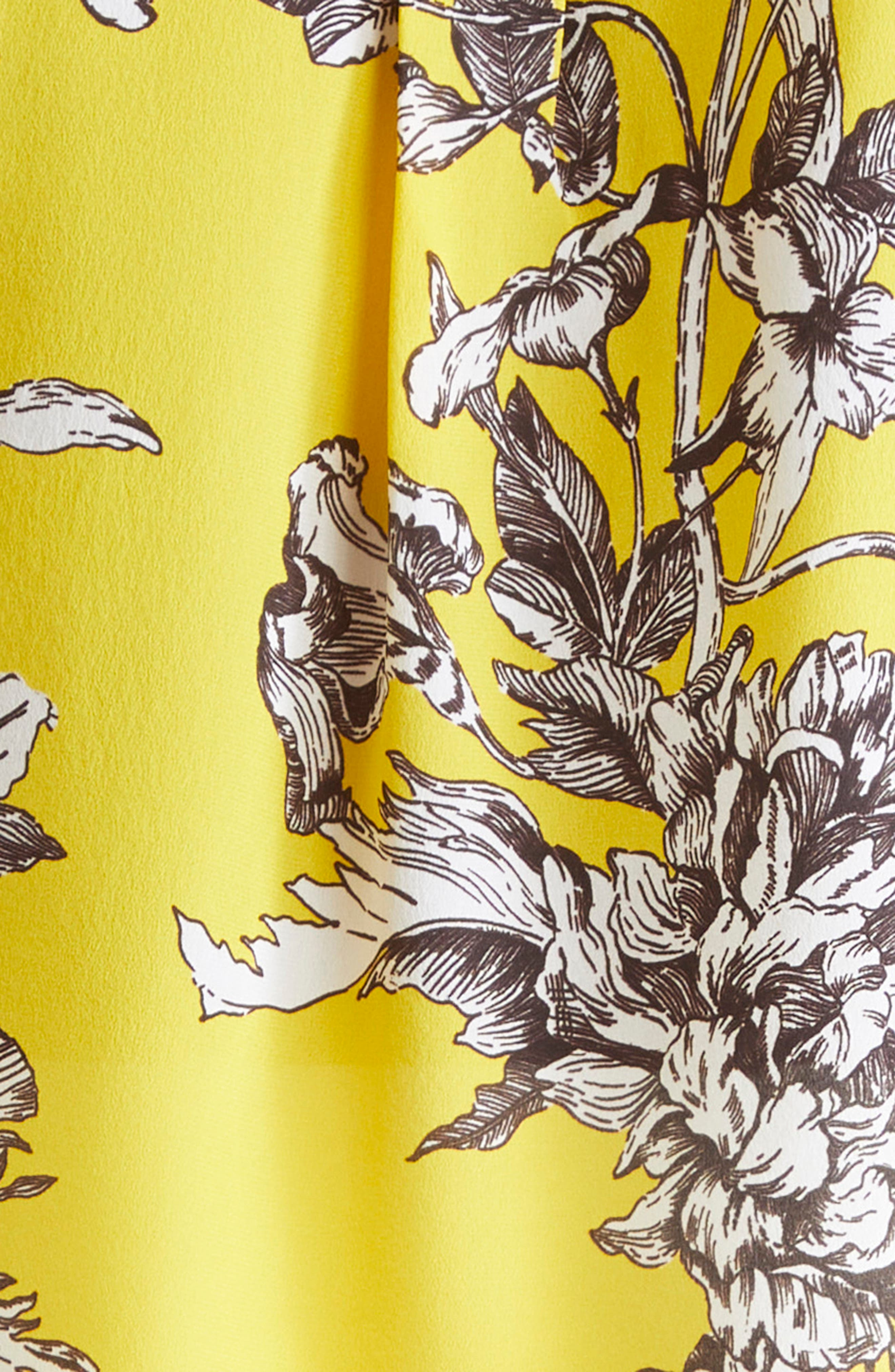 Alice + Olivia Alta Silk Top in Blooming Wild Golden Hour at Nordstrom - 6