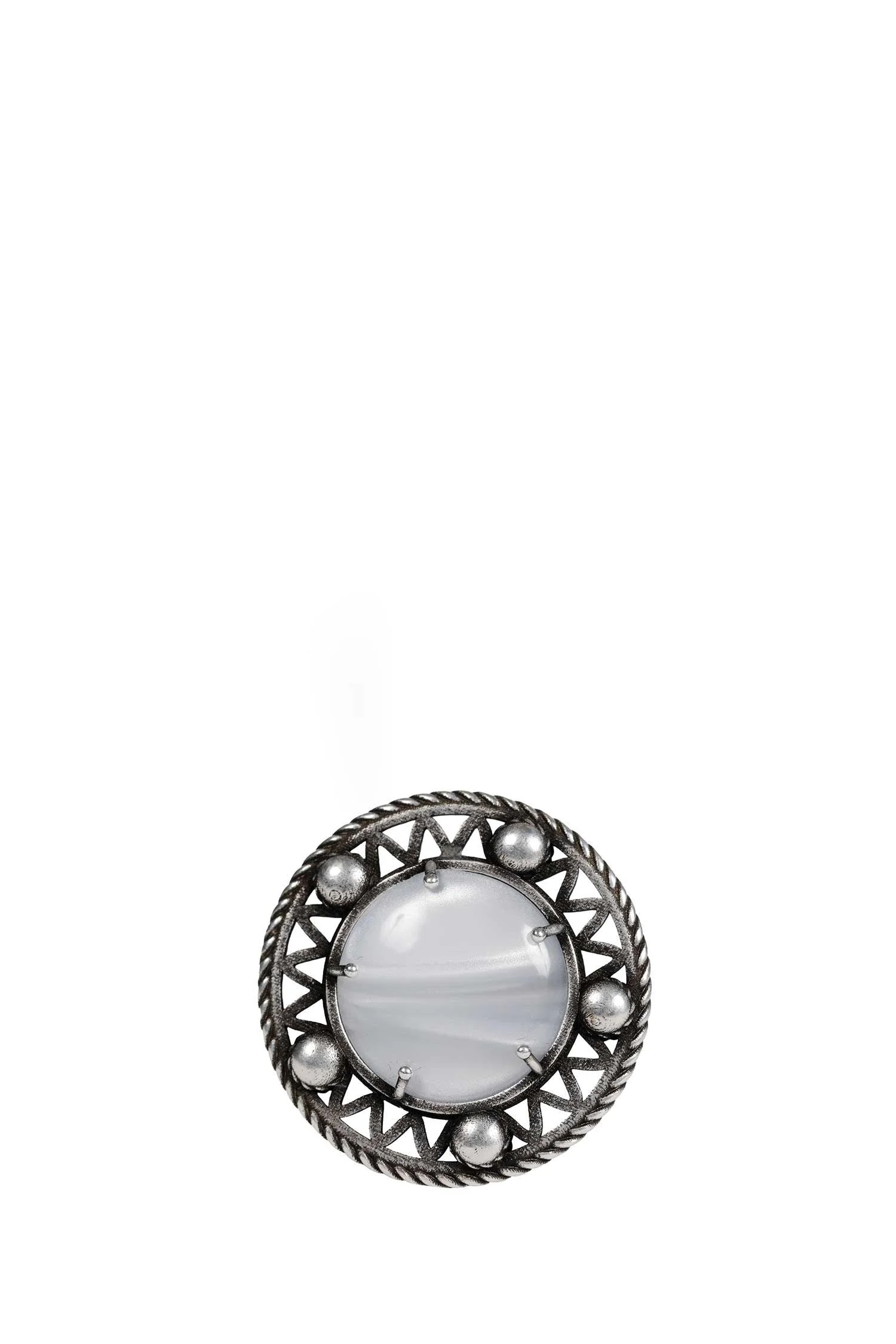 Orm Grained Cabochon Ring - 1