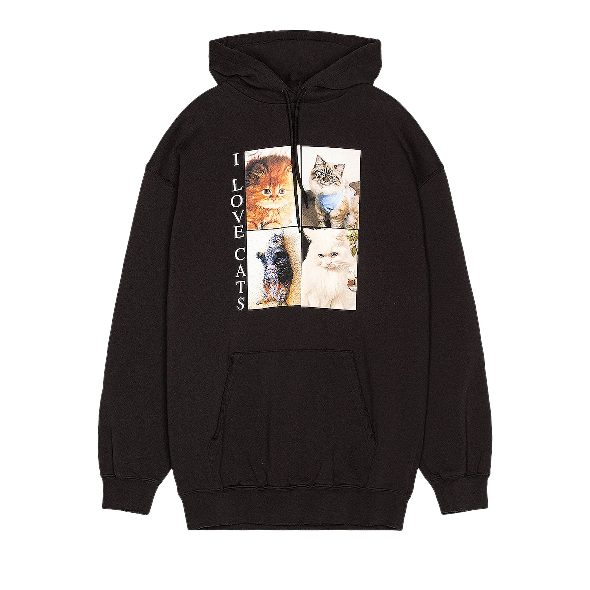 Balenciaga I Love Cats Hoodie 'Black' - 1
