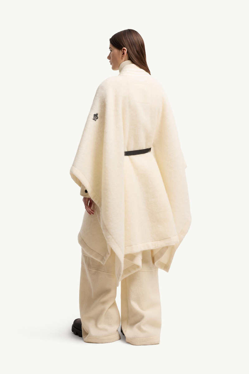 Mohair, Alpaca & Wool Blend Belted Cape 5
