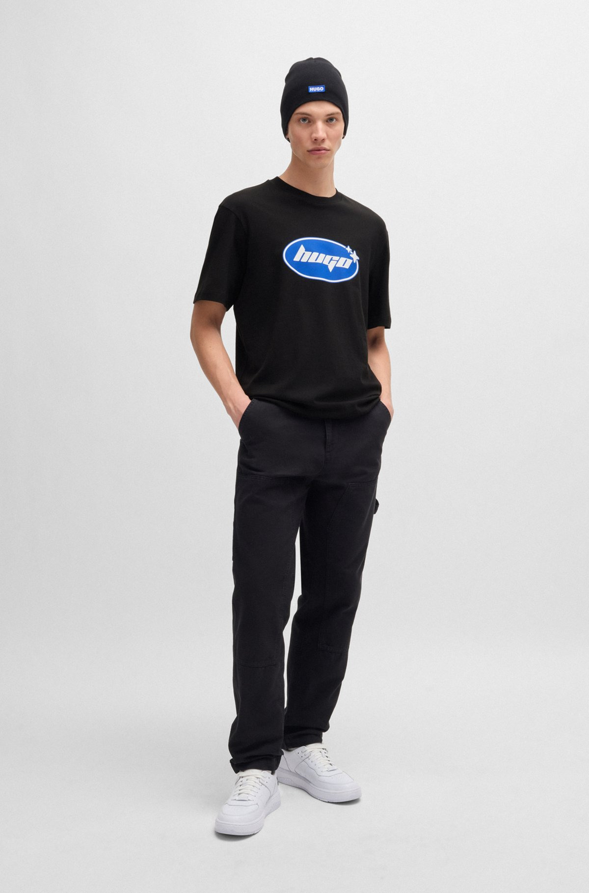 REGULAR-FIT T-SHIRT IN COTTON JERSEY WITH SEASONAL LOGO - 4