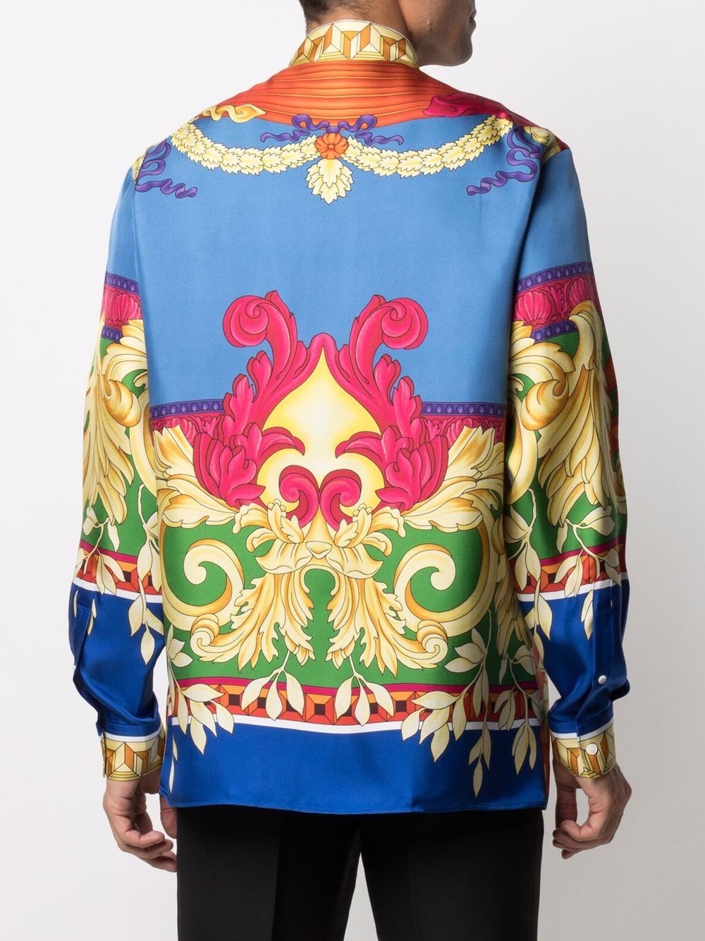 Medusa Renaissance-print silk shirt - 4