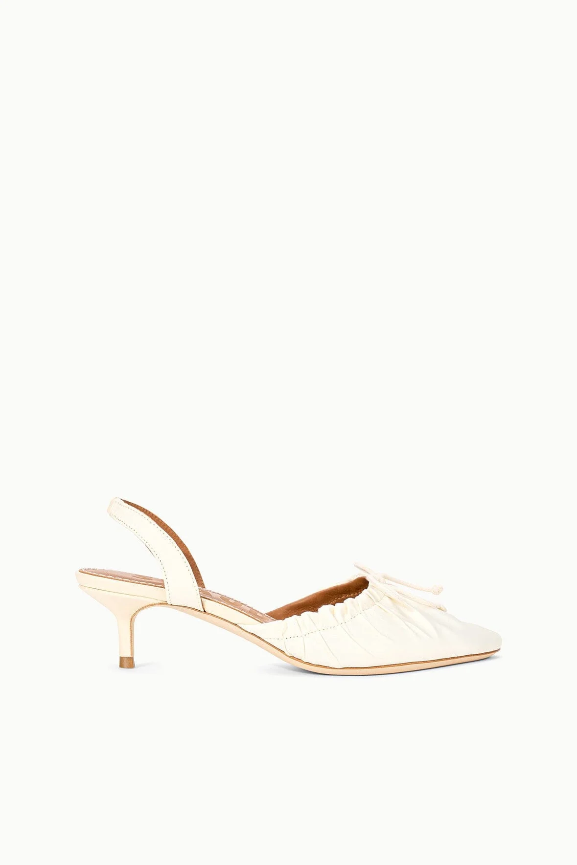 STAUD ALBA SLINGBACK IVORY - 1