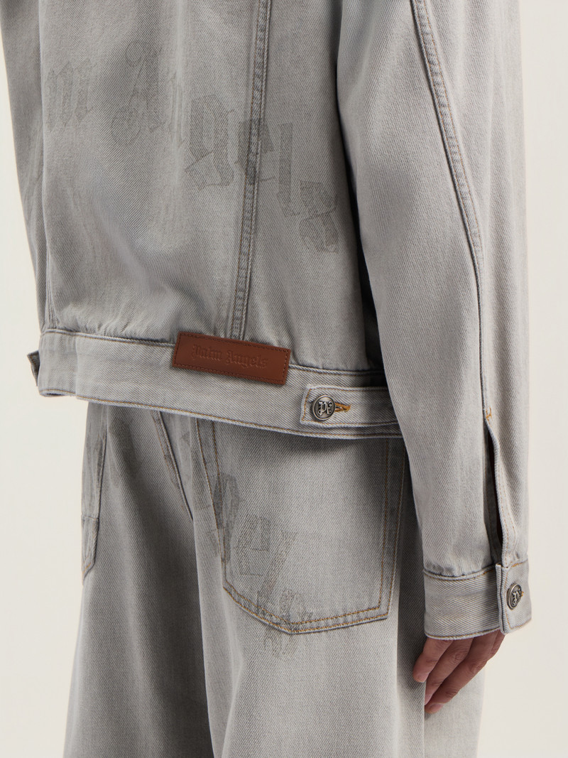 Curved Logo Denim Jacket 5