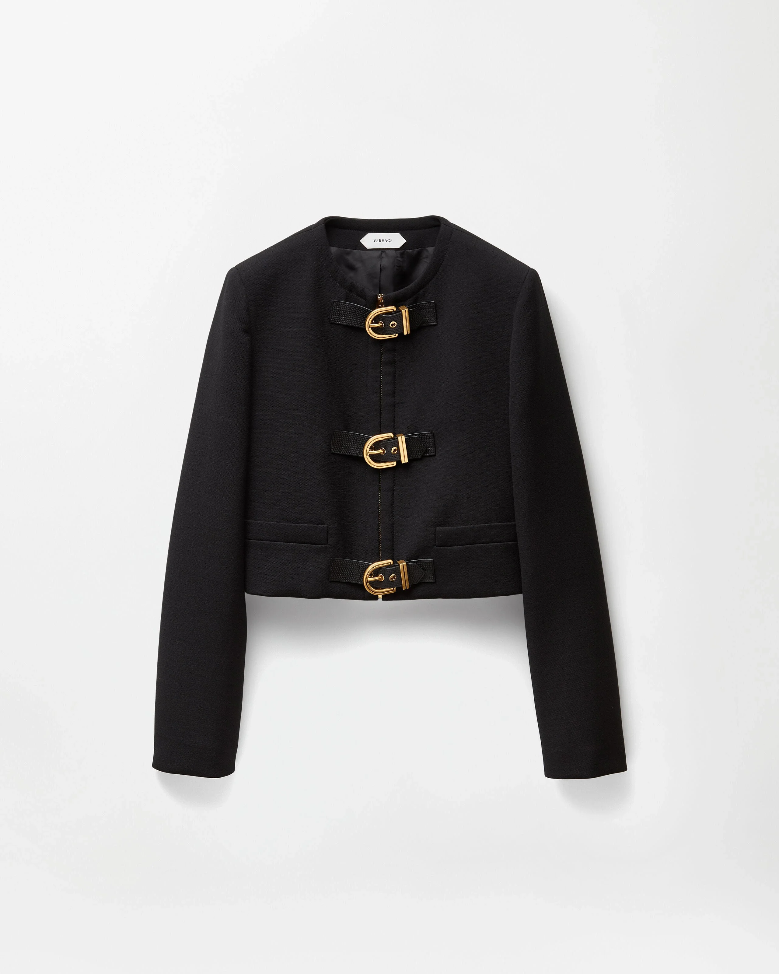 Natté Wool Crop Jacket - 1