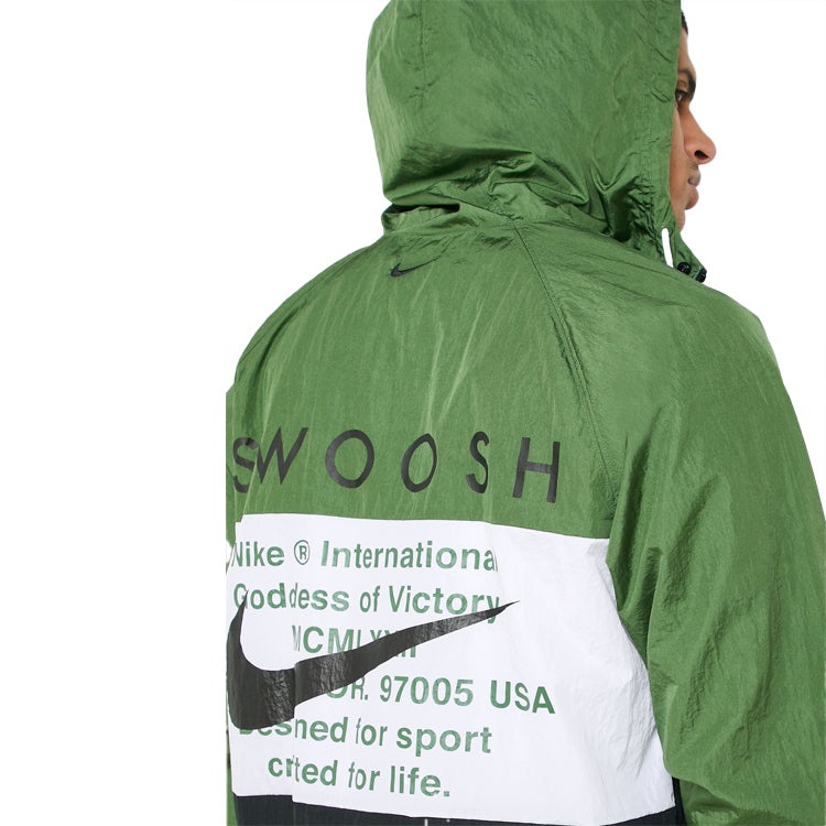 Nike Sportswear Swoosh Hooded Jacket Green CJ4888-010 - 4