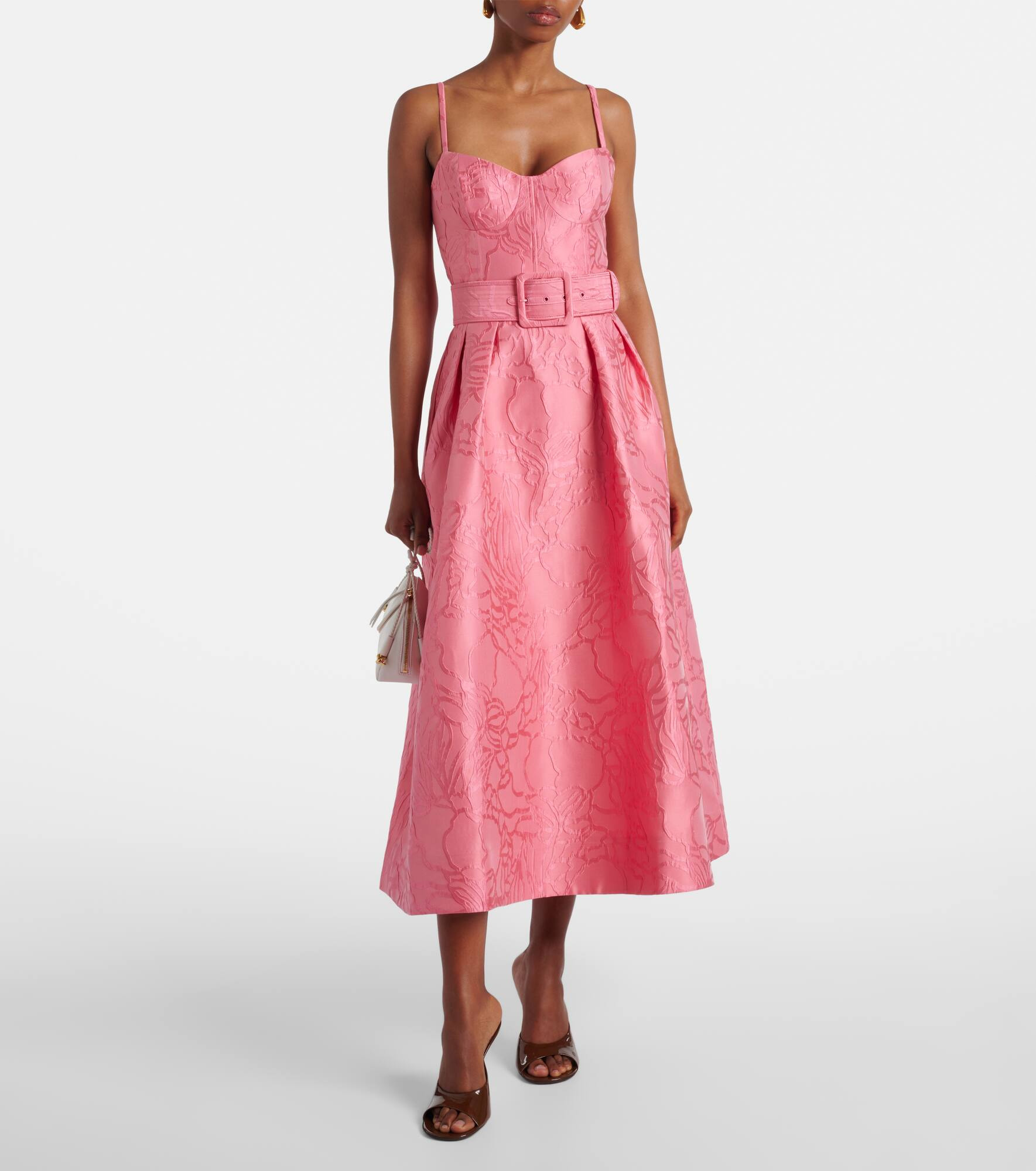 Petra floral jacquard cocktail dress - 2