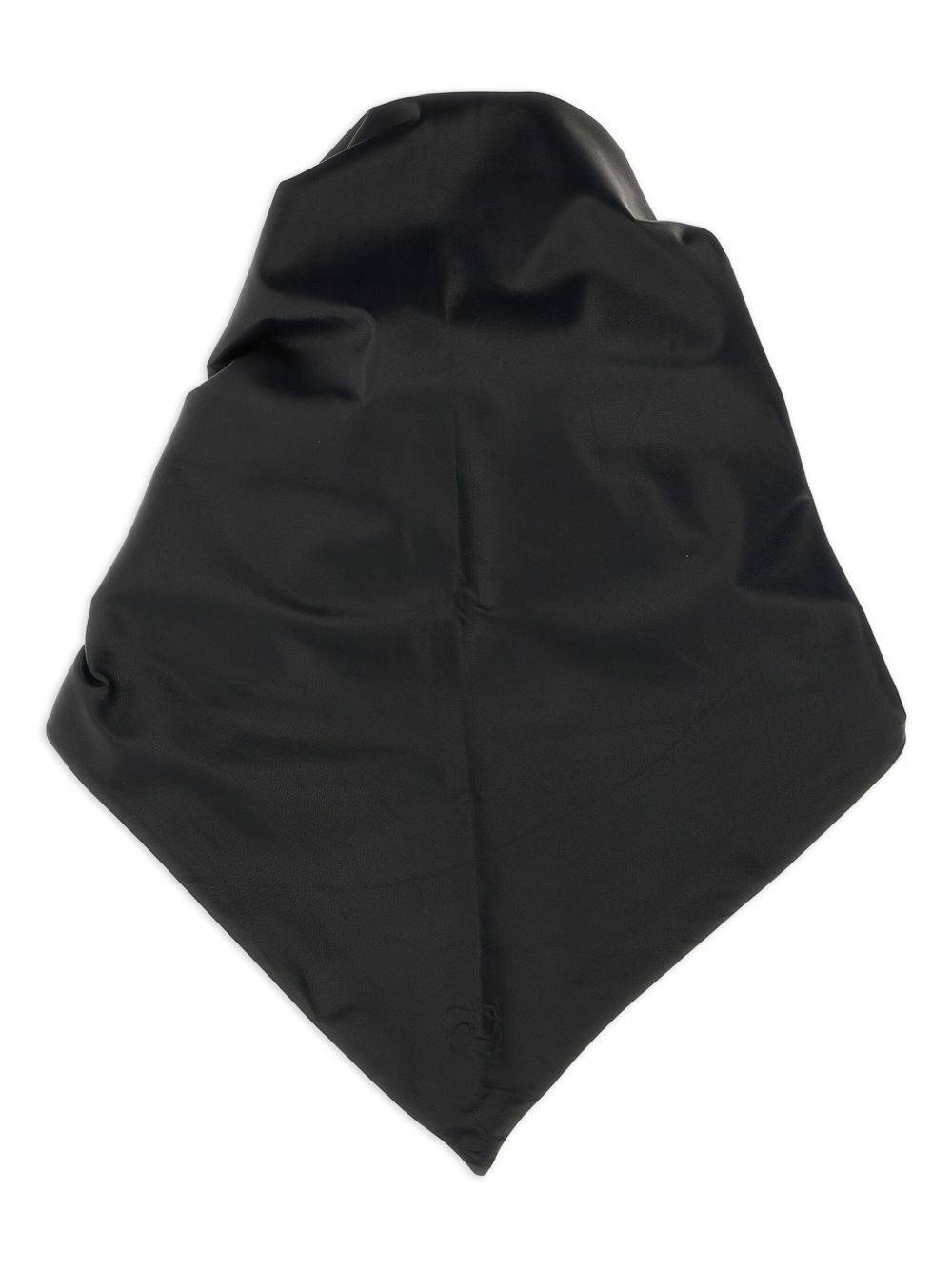 floral-pattern leather scarf - 3