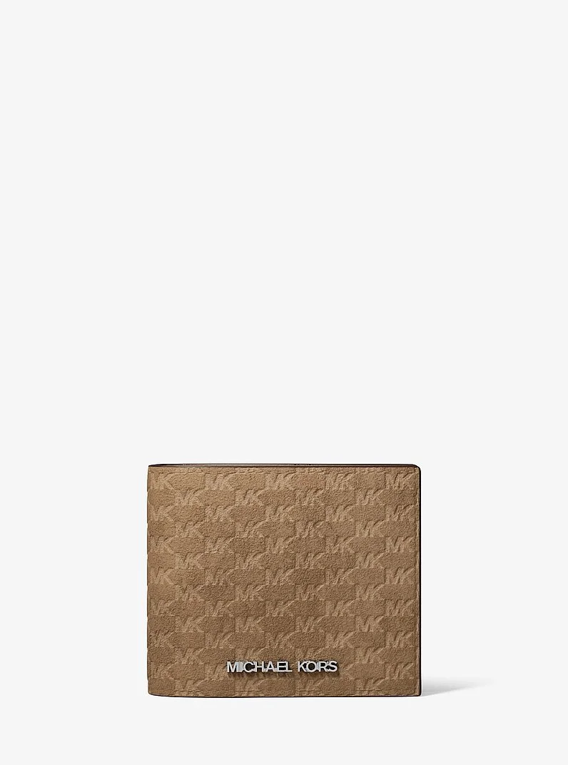 Cooper Logo Debossed Polyester Microsuede Wallet - 1