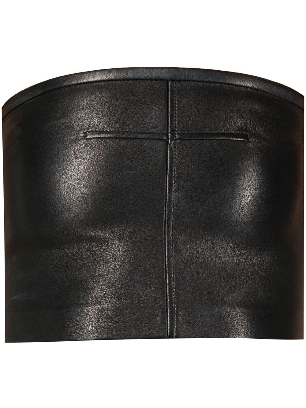 leather bodycon tube top - 1