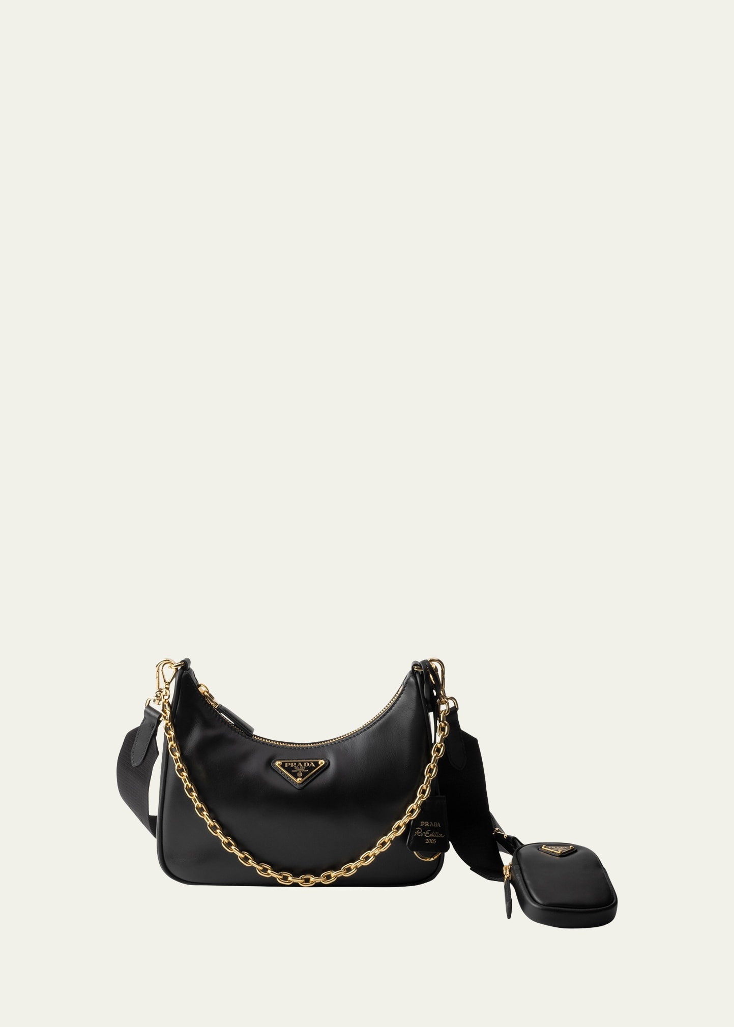 Re-Edition 2005 Leather Shoulder Bag - 1