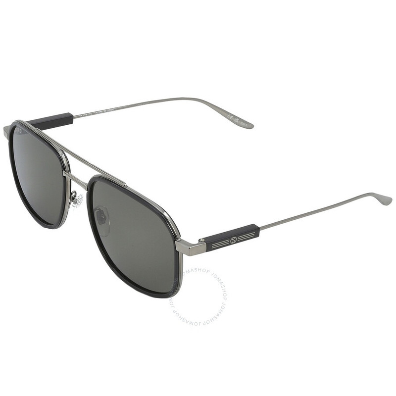 Gucci Grey Navigator Men's Sunglasses GG1310S 001 56 4