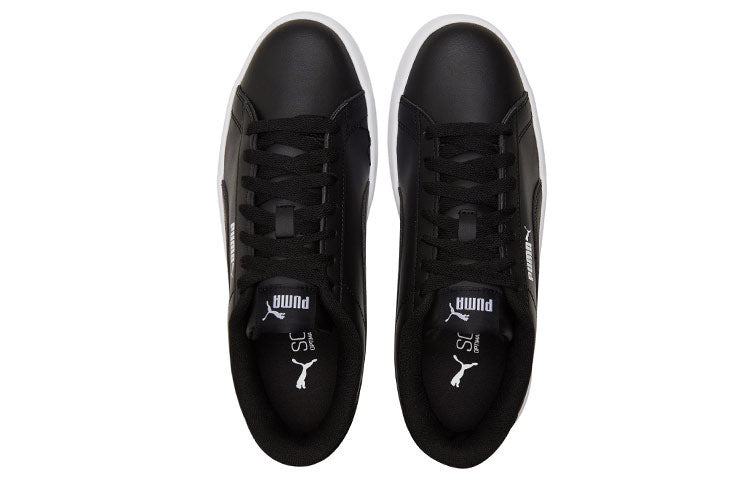 (WMNS) PUMA Lily Platform Board Shoes Black/White 384617-02 - 3
