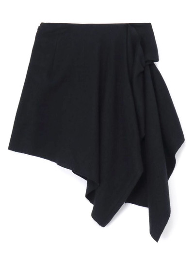 Yohji Yamamoto asymmetric short skirt outlook