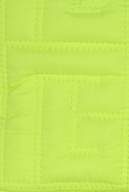 Lime-green embossed nylon belt bag - 6