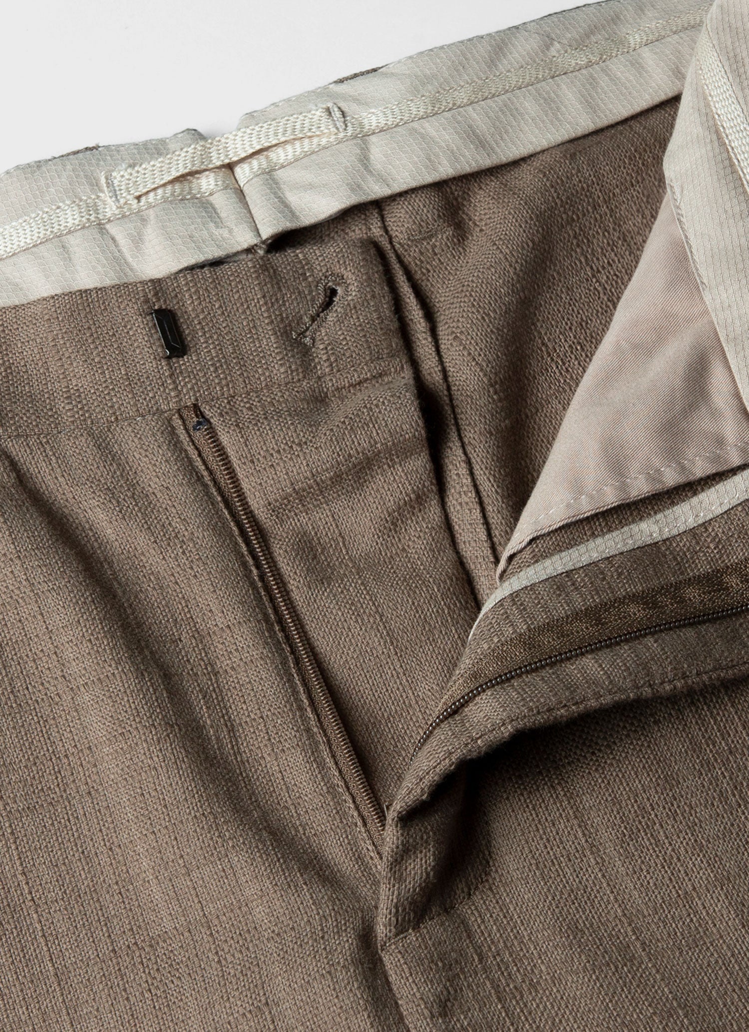 Cotton Raffia Pleat Trouser - 4