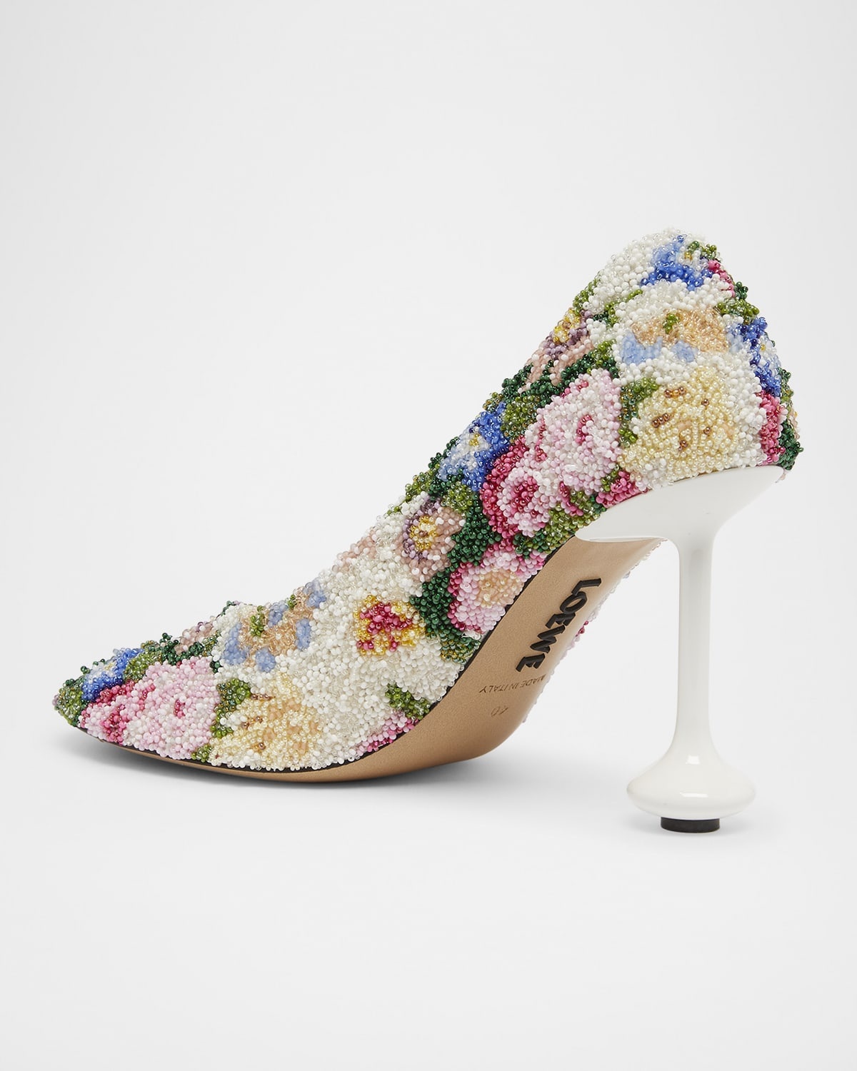 Toy Floral Beaded Pumps - 4