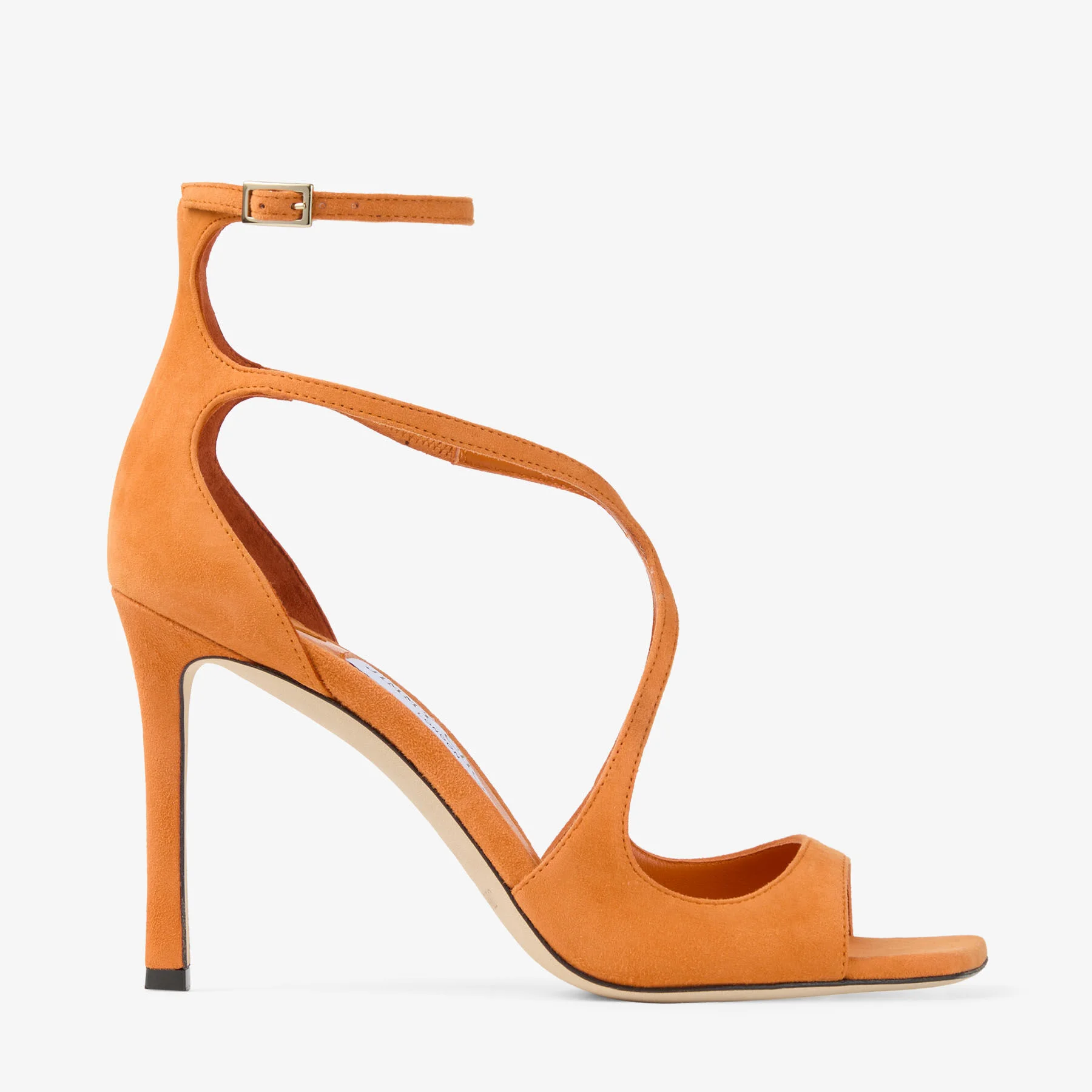 Azia 95 Sunset Orange Suede Sandals - 1