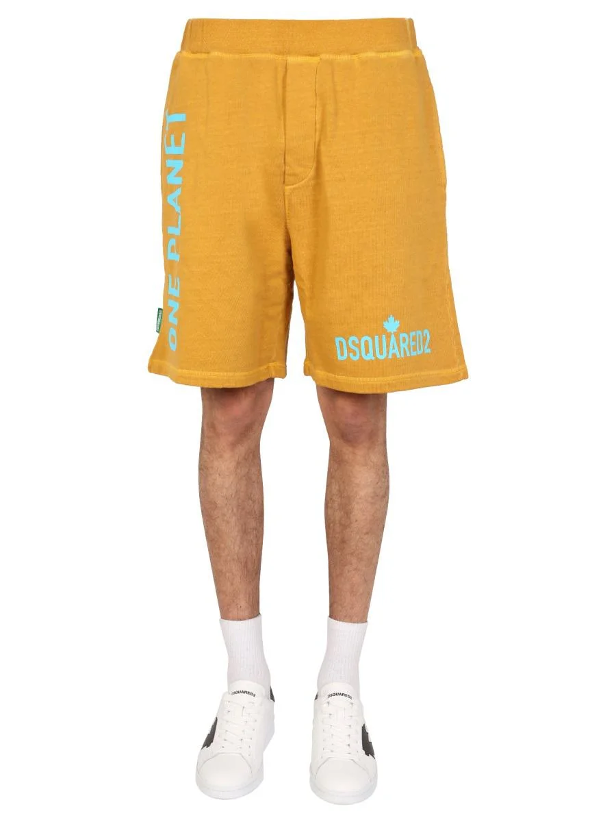 DSQUARED2 "ONE LIFE ONE PLANET" BERMUDA SHORTS - 1