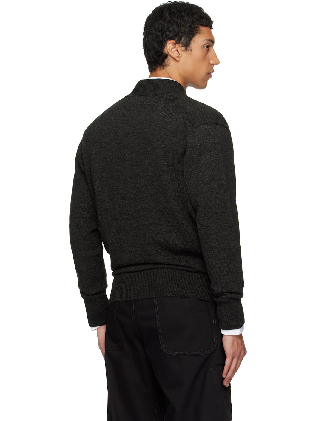 Brown Wrap Cardigan - 3