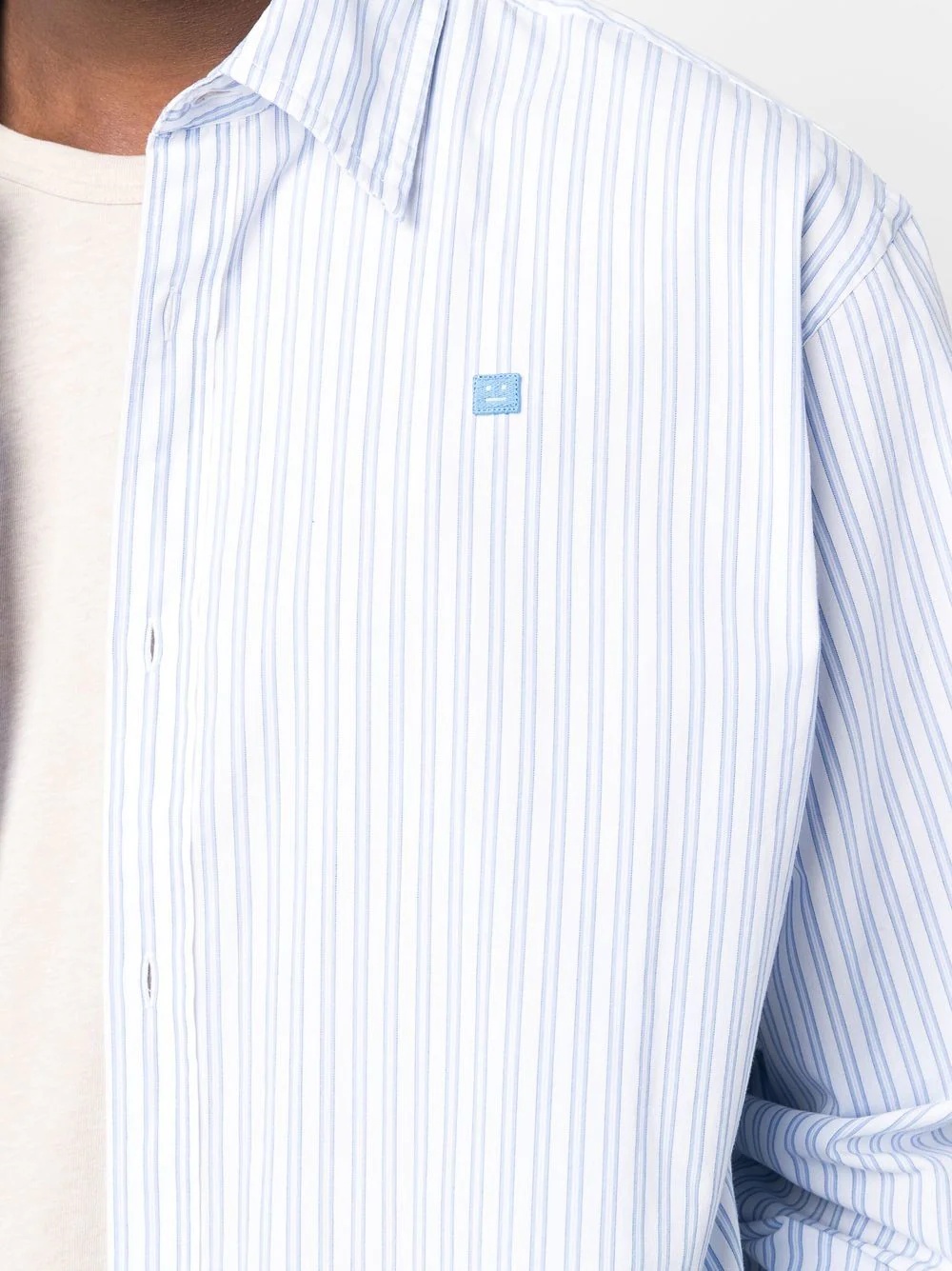 pinstripe organic cotton shirt - 6