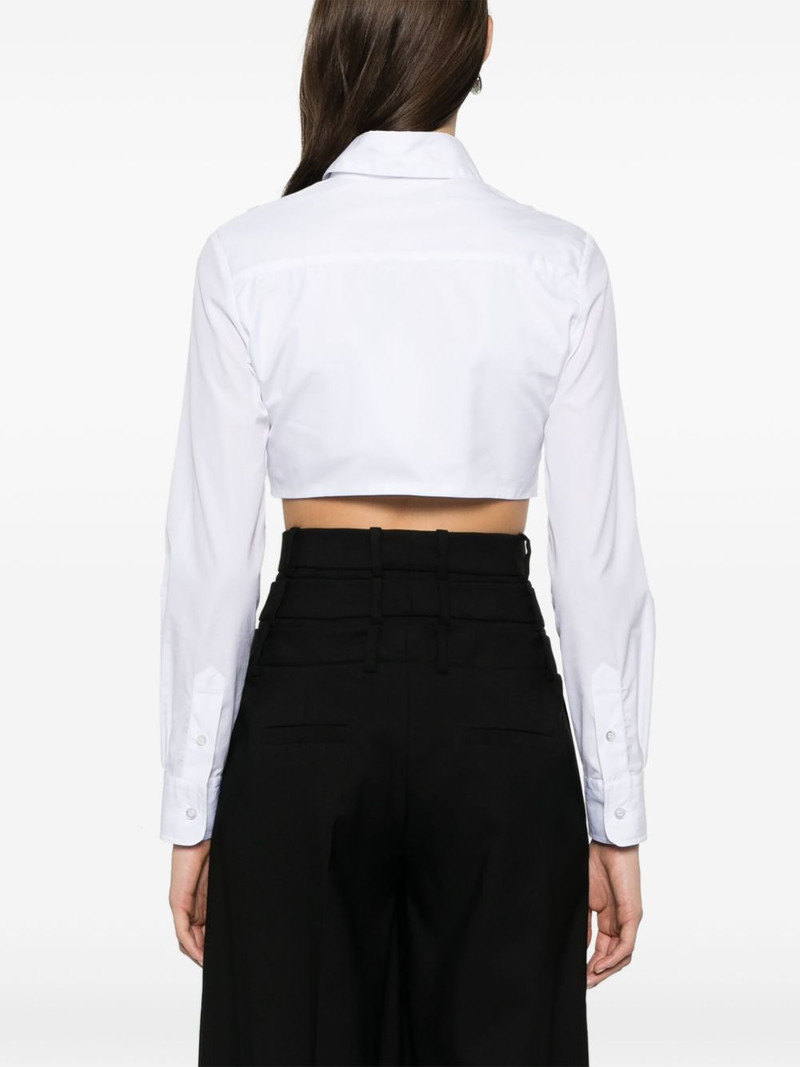 pleated cropped shirt 4