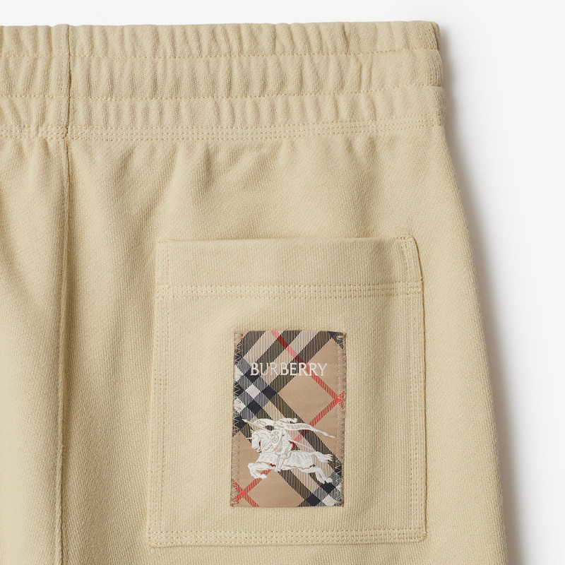 Burberry Check Label Cotton Jogging Pants outlook
