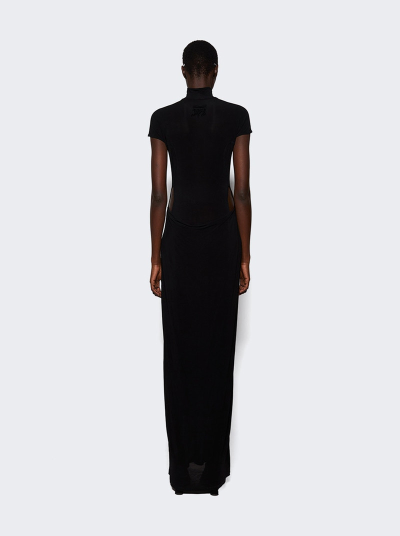 Viscose Jersey Long Dress Black 4