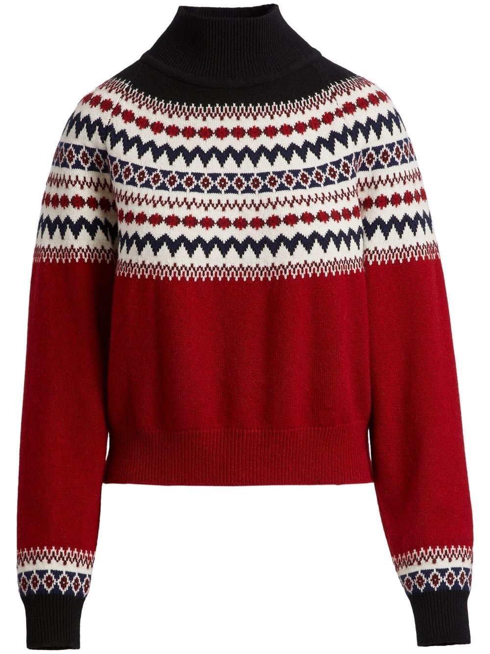 fair-isle cashmere sweater - 1