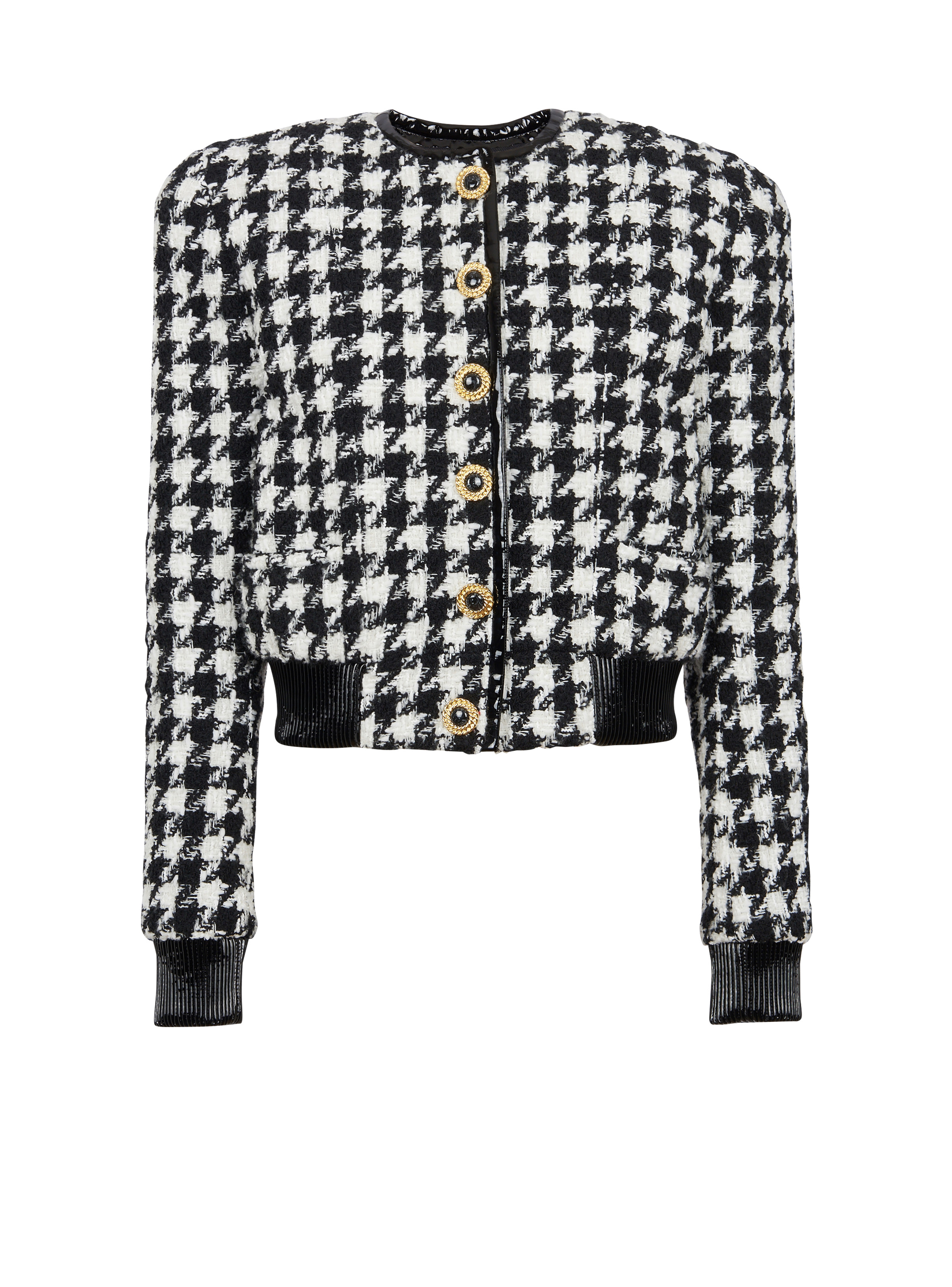 Houndstooth tweed jacket - 1