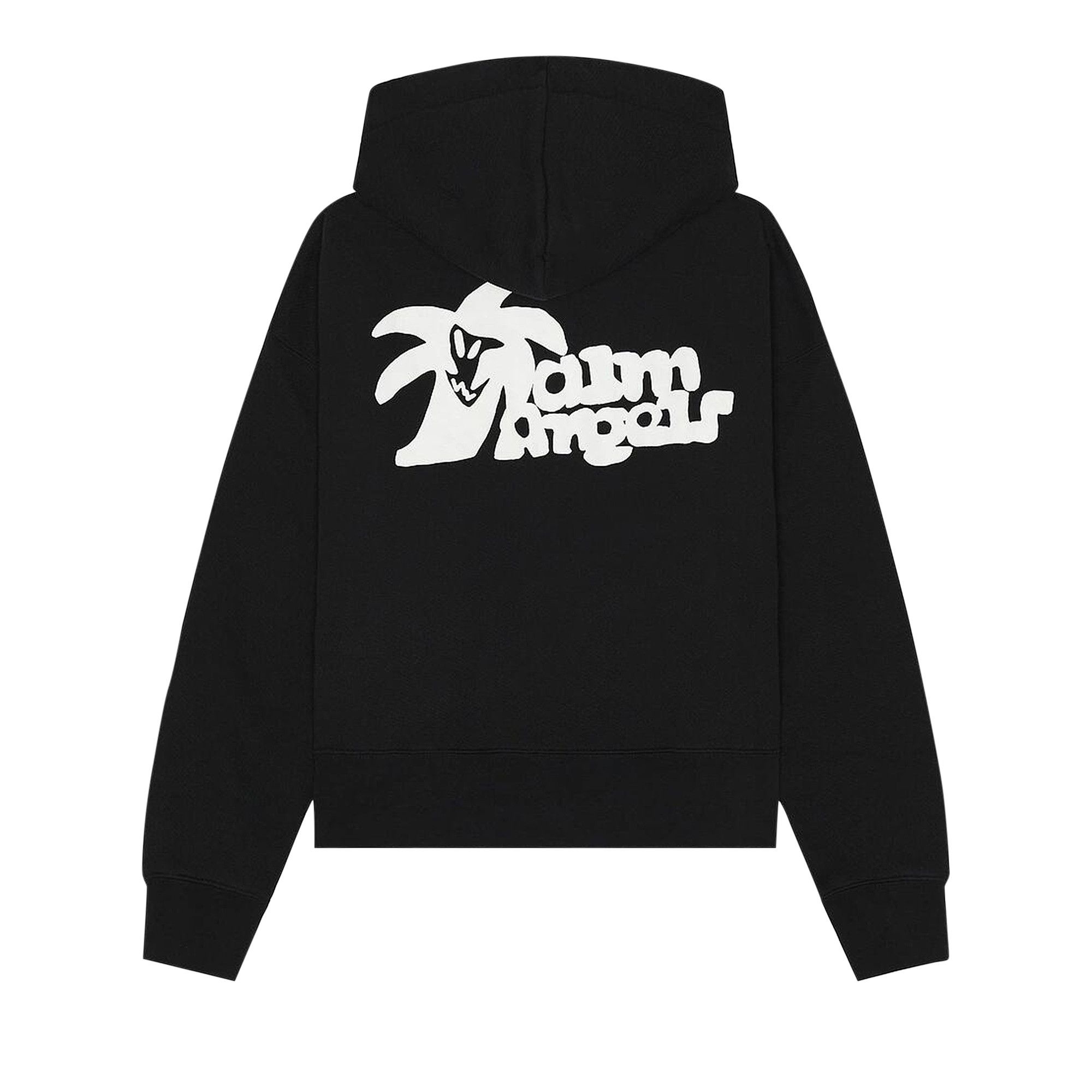 Palm Angels Hunter Zipped Hoodie 'Black/White' - 2
