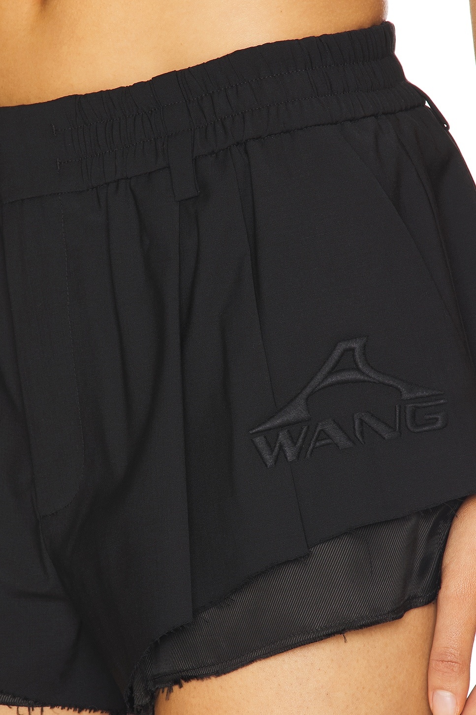 Sartorial Short With Logo Embroidery - 6