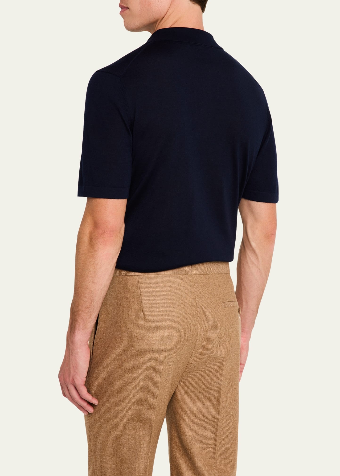 Men's Stendhal Cashmere Knit Polo Shirt - 3