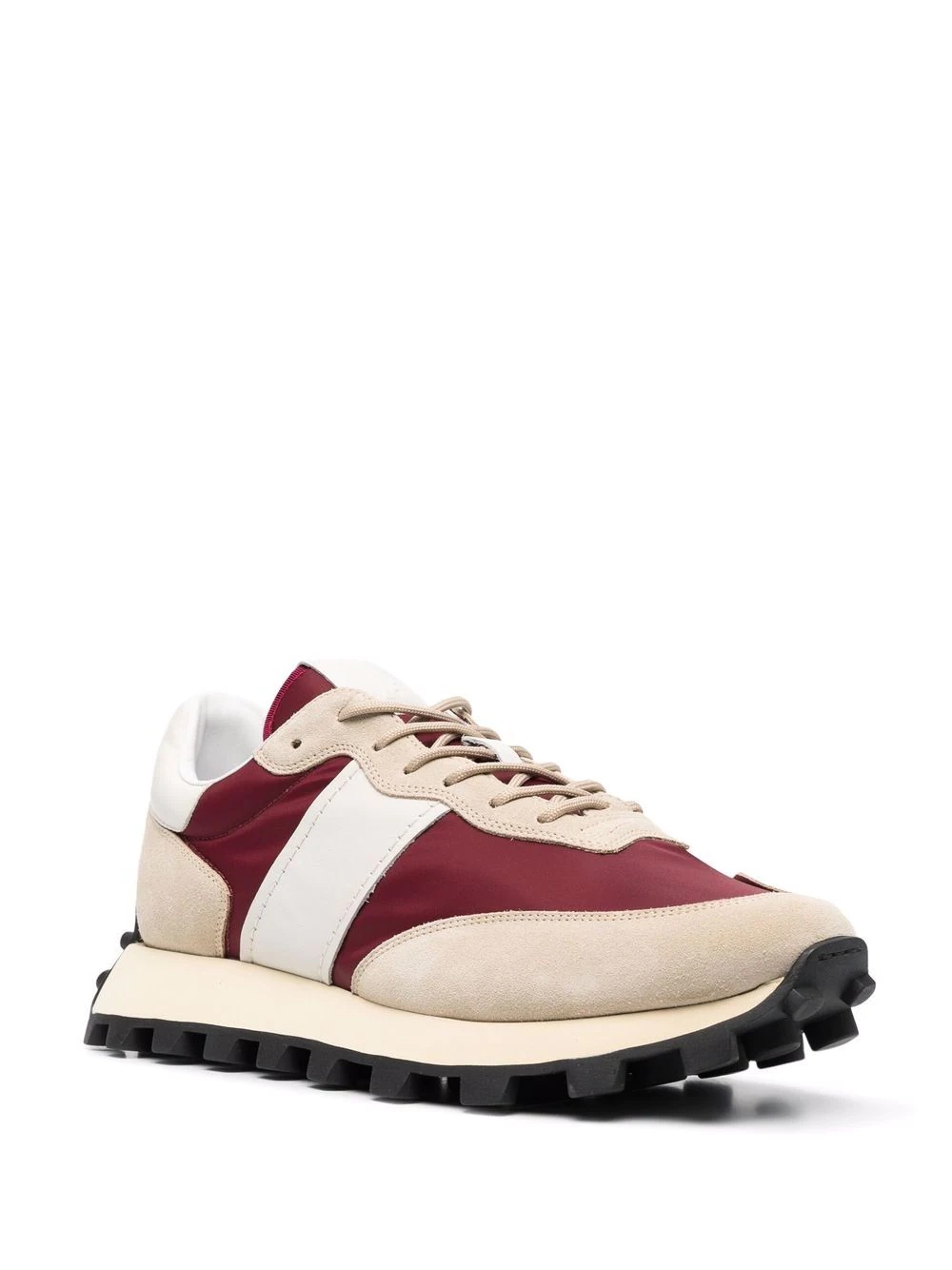 panelled low-top sneakers - 2