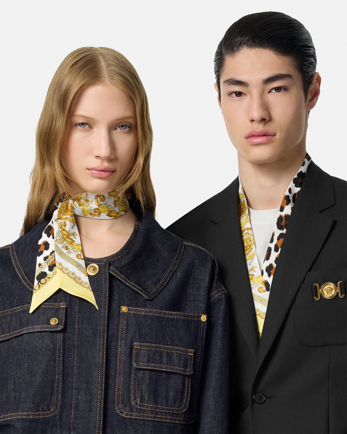 Wild Barocco Silk Scarf Tie - 3
