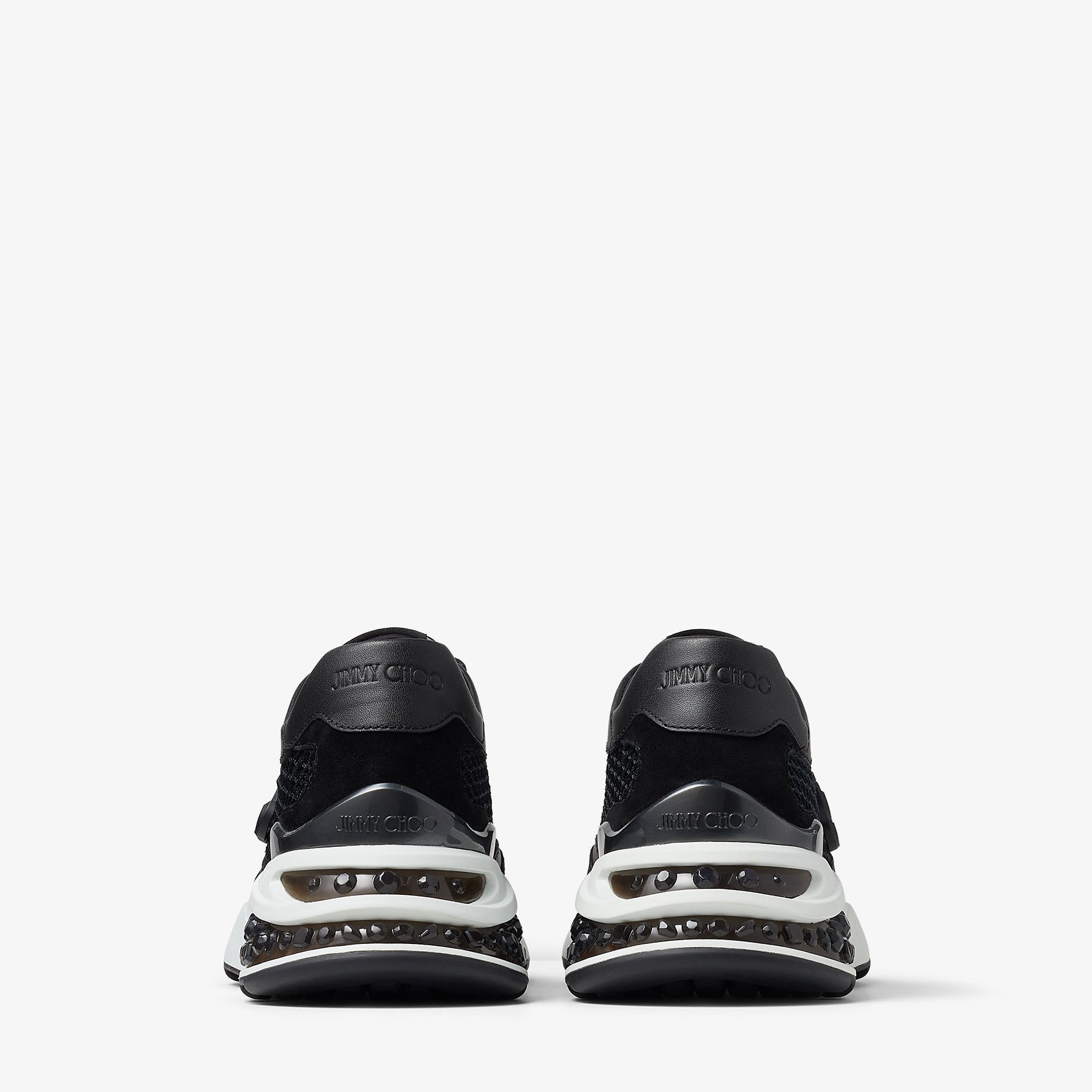 Memphis Lace Up/F
Black Fishnet Mesh and Leather Low Top Trainers - 8