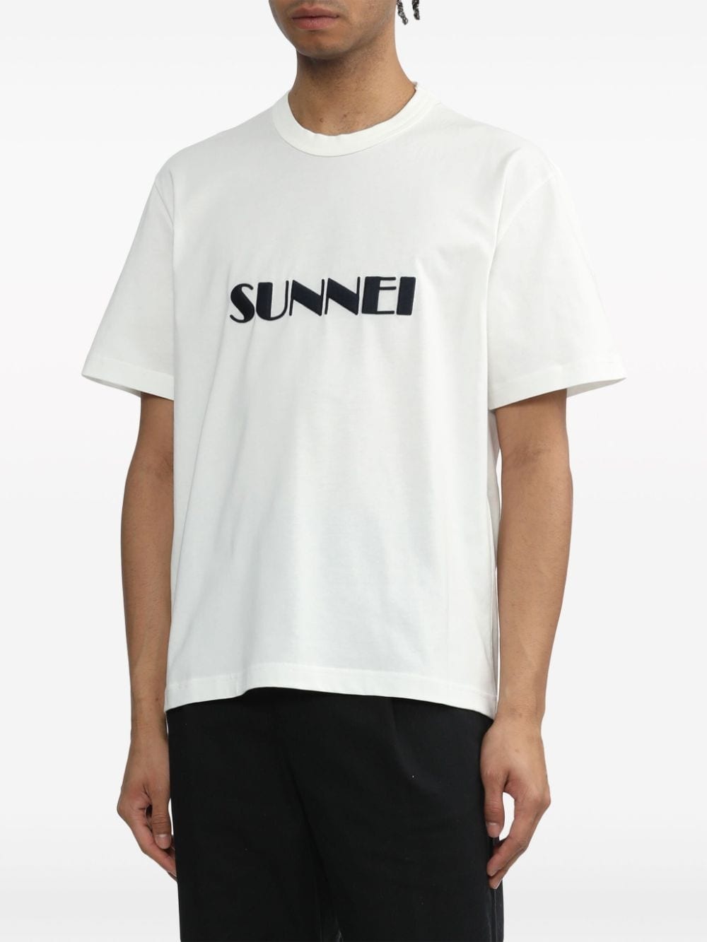 logo-print cotton T-shirt - 3