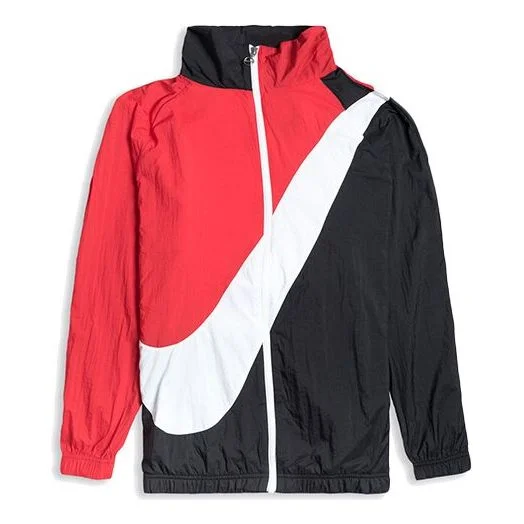 Nike Sportswear Woven Swoosh Jacket Logo Blackred BV3685-010 - 1