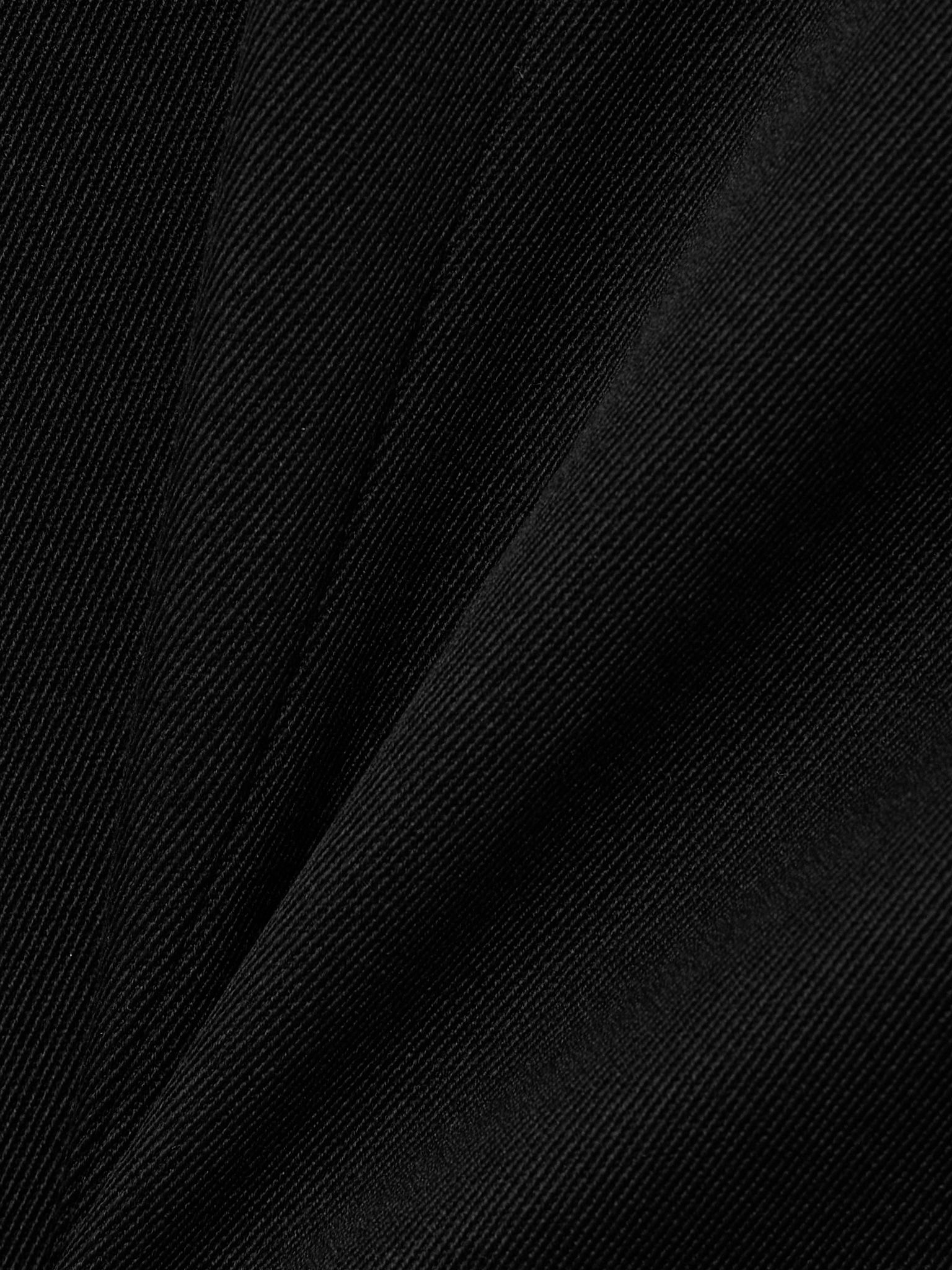 Hourglass grain de poudre wool midi skirt Black - 4